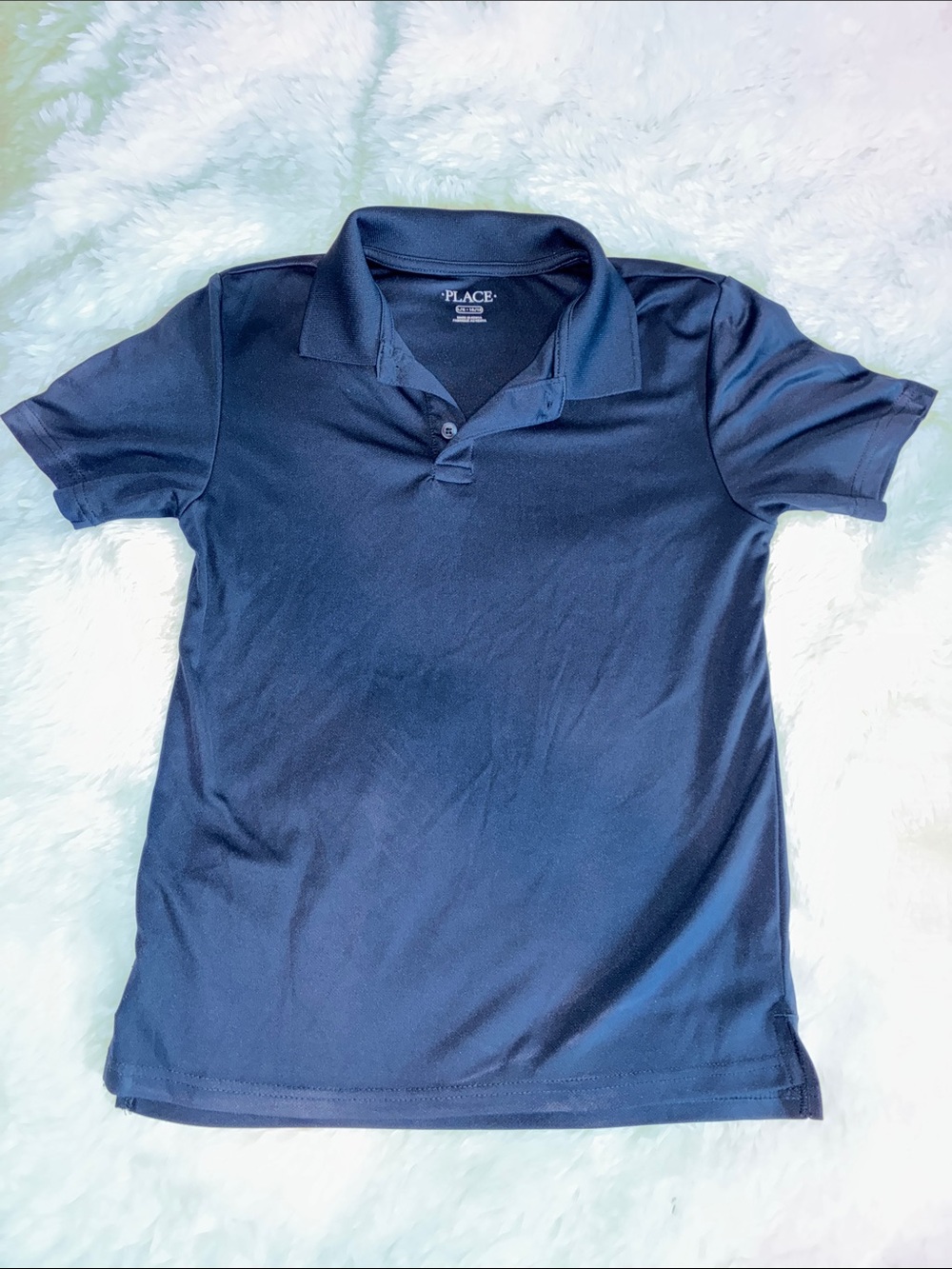 The Children's Place Solid Navy Polo Shirt